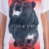Queen of Bears t-shirt by Daniel Strohhäcker, detail view of the print