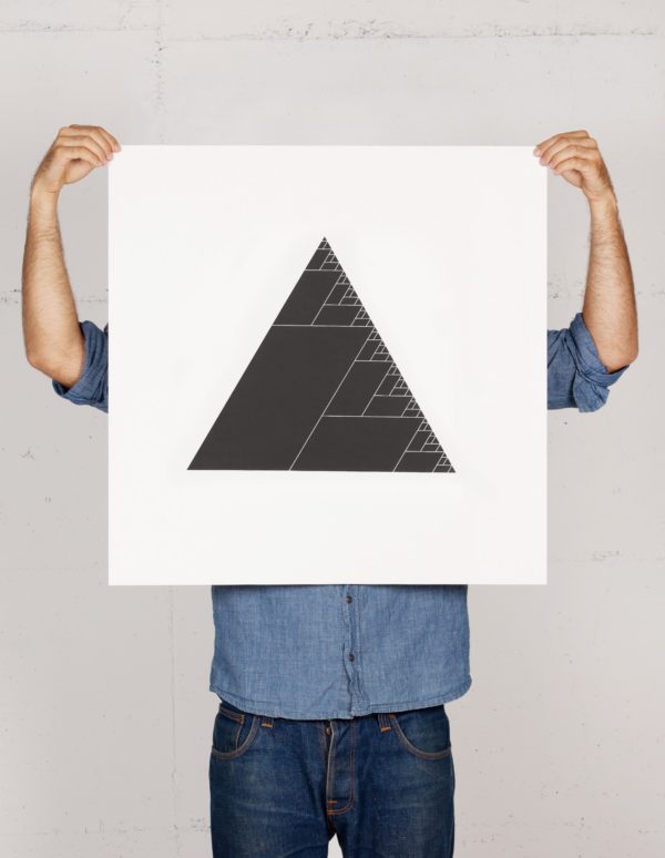 Ashes of the triangle Print von Geometry Daily
