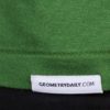 The nautilus fracture t-shirt by Geometry Daily, detail of the label
